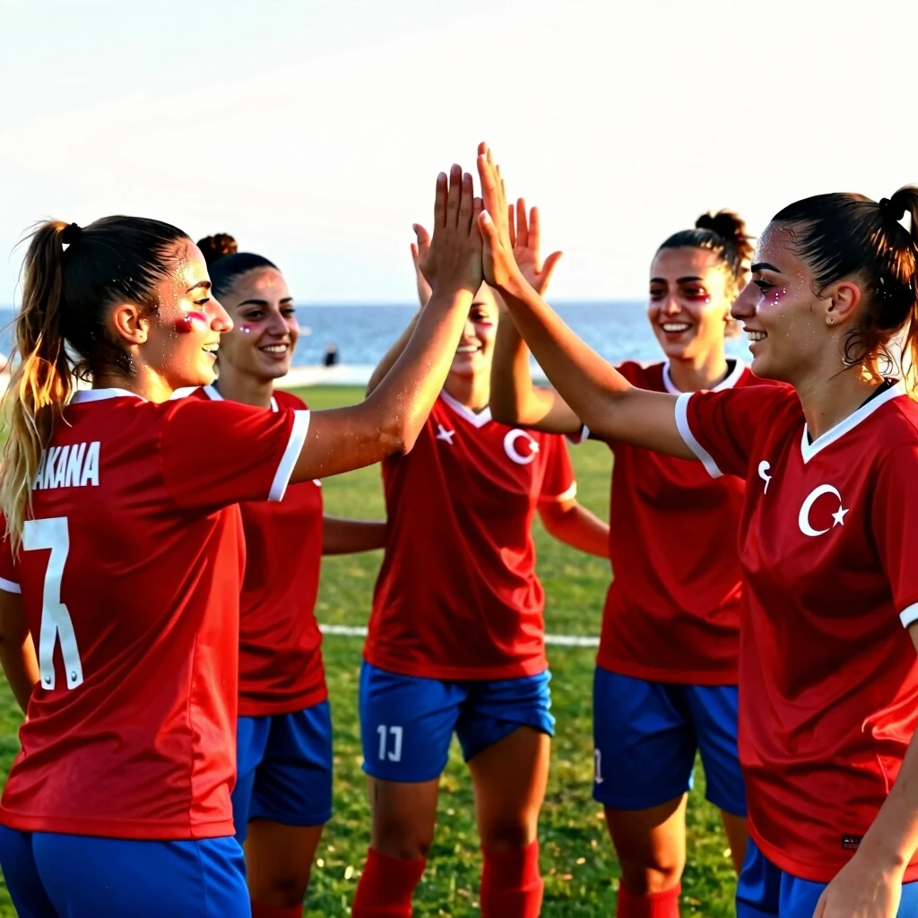 Çanakkale spor güzel kızlar, maç sonrası kutlama fotoğrafları