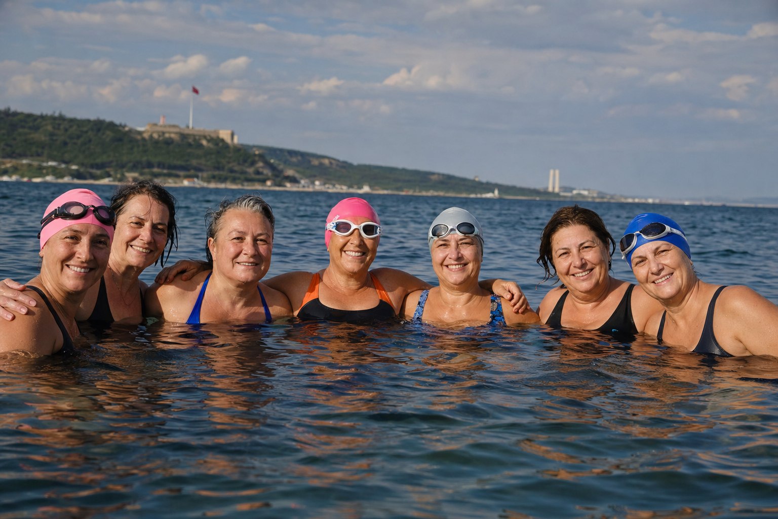 Çanakkale’de Spor Etkinlikleri ve Kadınlar: Birlikte yüzme grubu