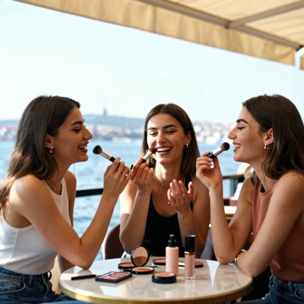 Çanakkale spor kızları makyaj sohbetinde