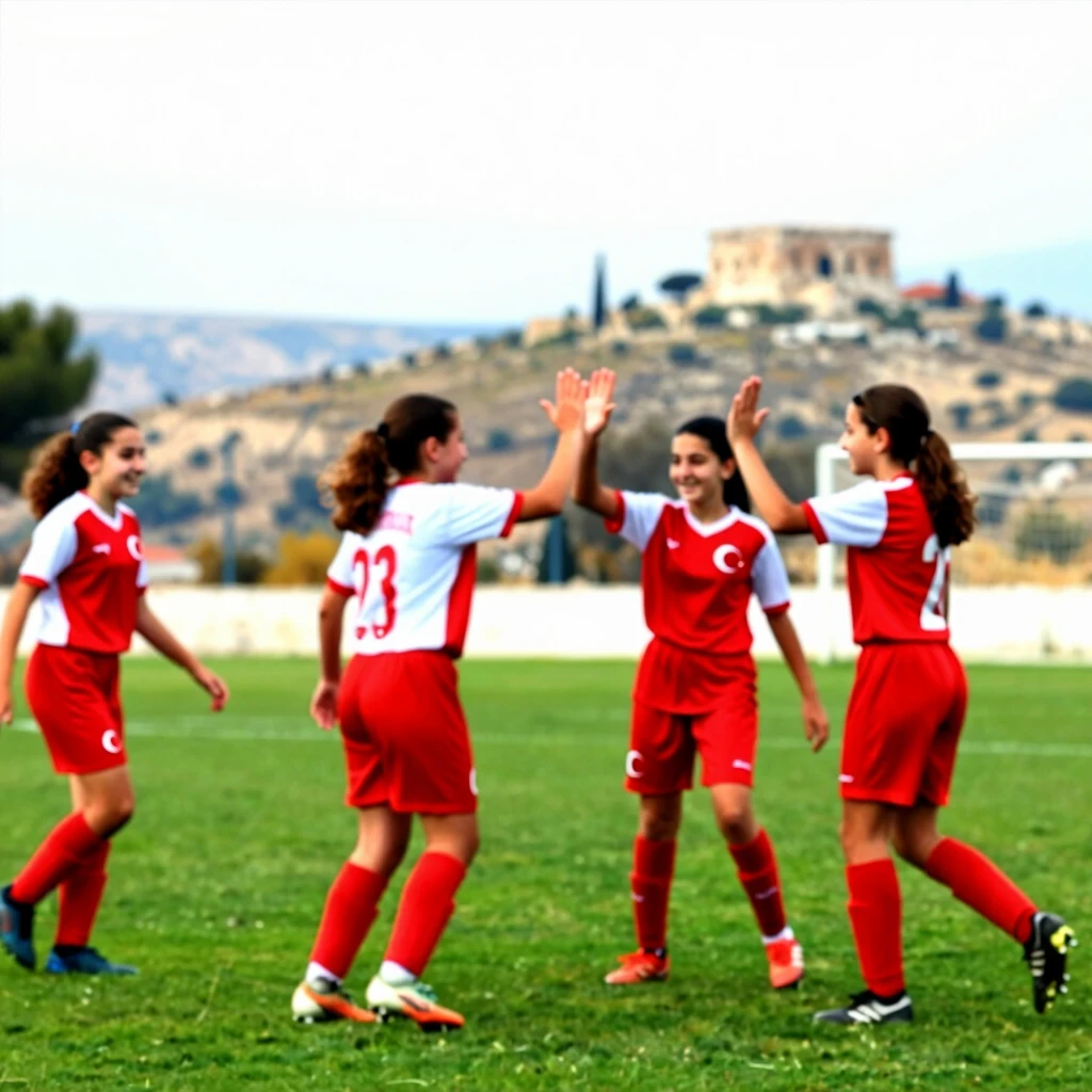 Çanakkale'de futbol oynayan genç kızlar, özgüven dolu anlar