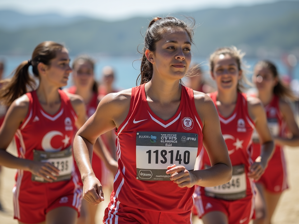 Çanakkale’de spor etkinliğine katılan kadınlar