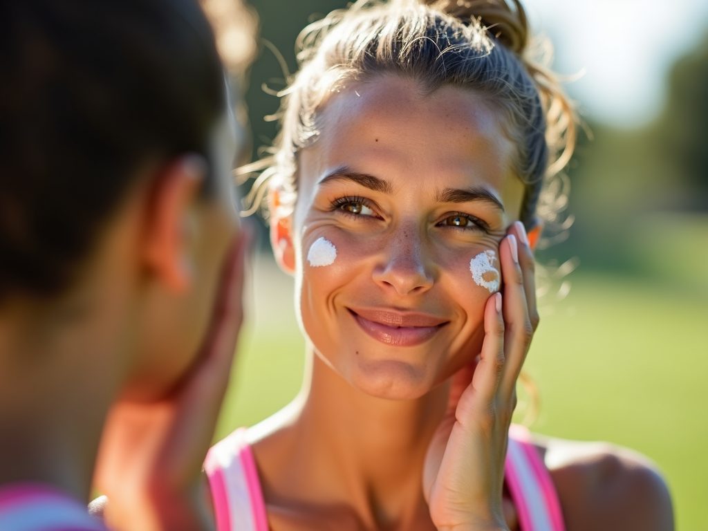 Spor öncesi güneş kremi uygulamak