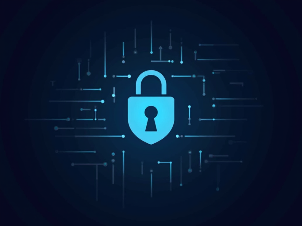 Online güvenliği temsil eden bir VPN arayüzü