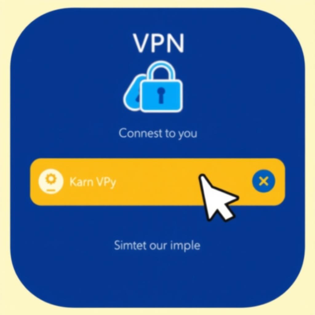 VPN application interface