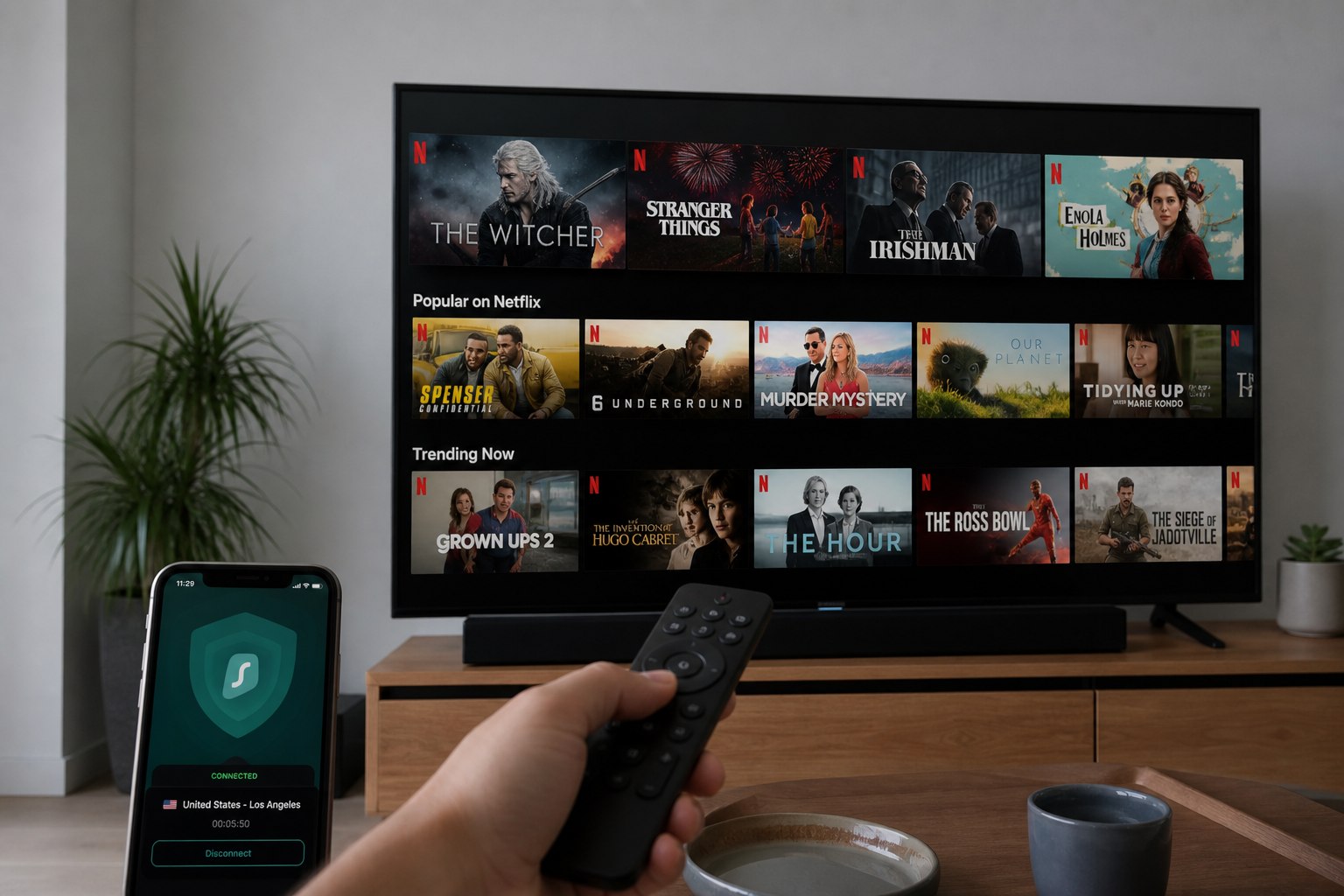 Netflix için çalışan VPN'ler hangileri? VPN bağlantısı aktifken Netflix arayüzü