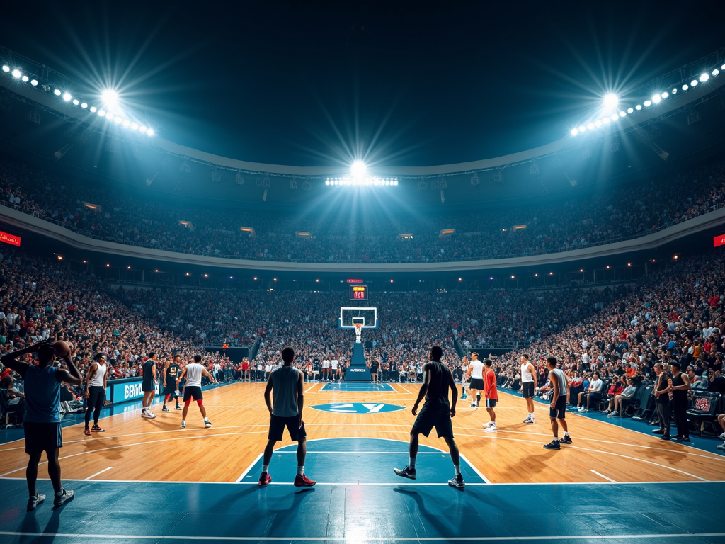 Gece basketbol maçı