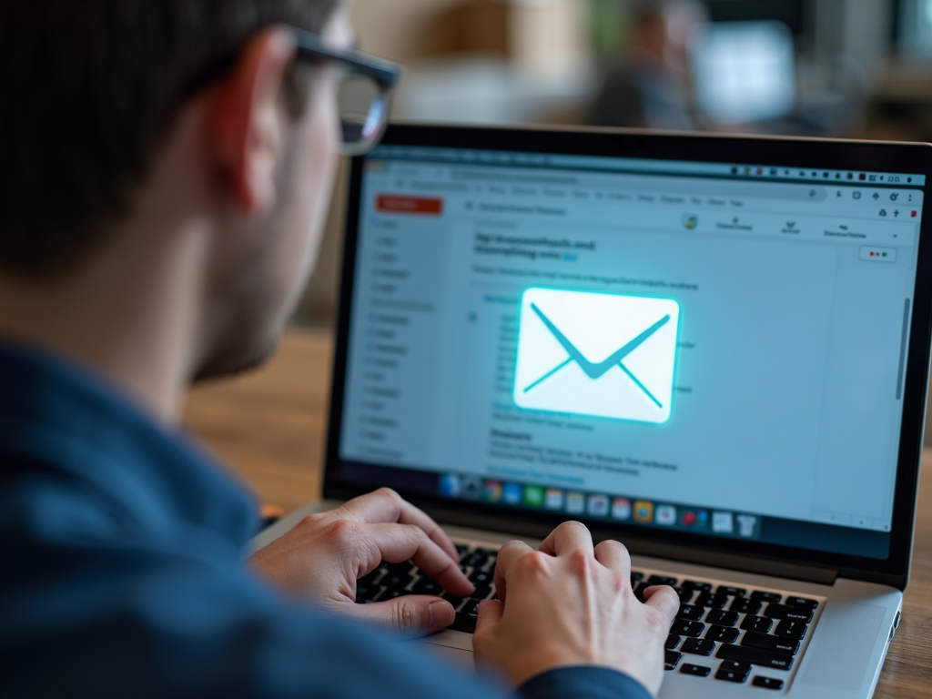 Bir kişi, gönderenin adresini kontrol ederek ve URL'yi görmek için bağlantının üzerine gelerek bir e-postayı doğruluyor.