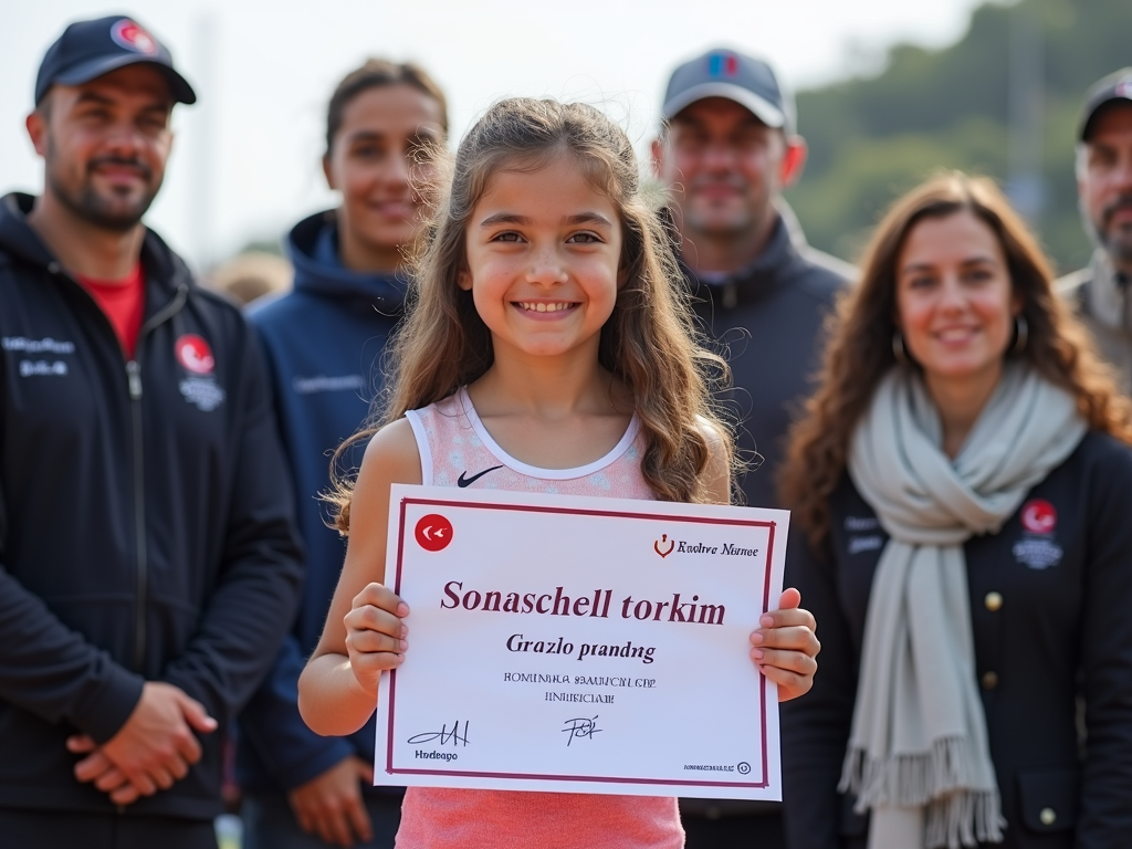 Çanakkale'de spor bursu kazanan genç kız