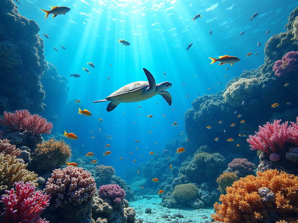 Underwater marine life in Çanakkale Boğazı