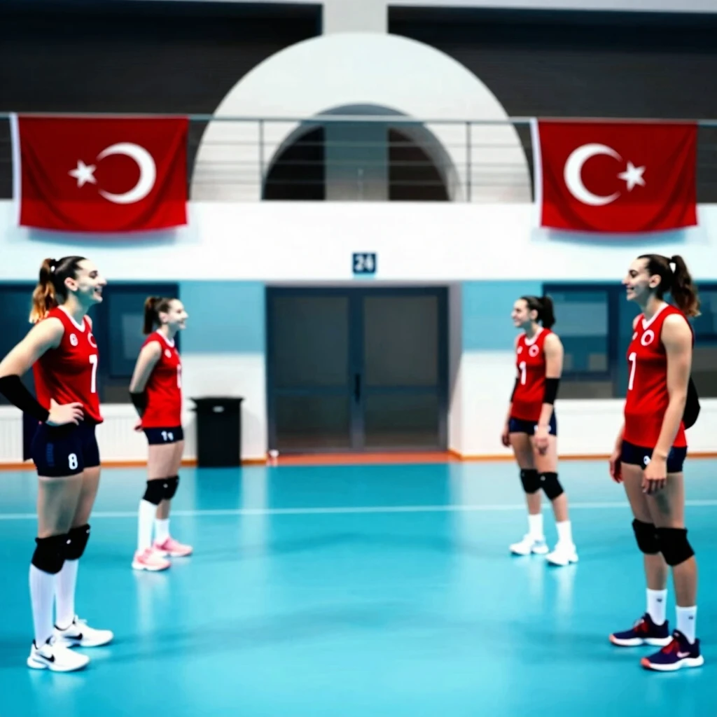 Farklı spor dallarında antrenman yapan genç Türk kadın sporcular