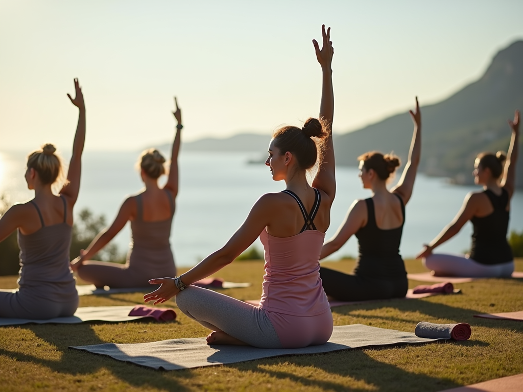 Çanakkale’de yoga yapan kadınlar