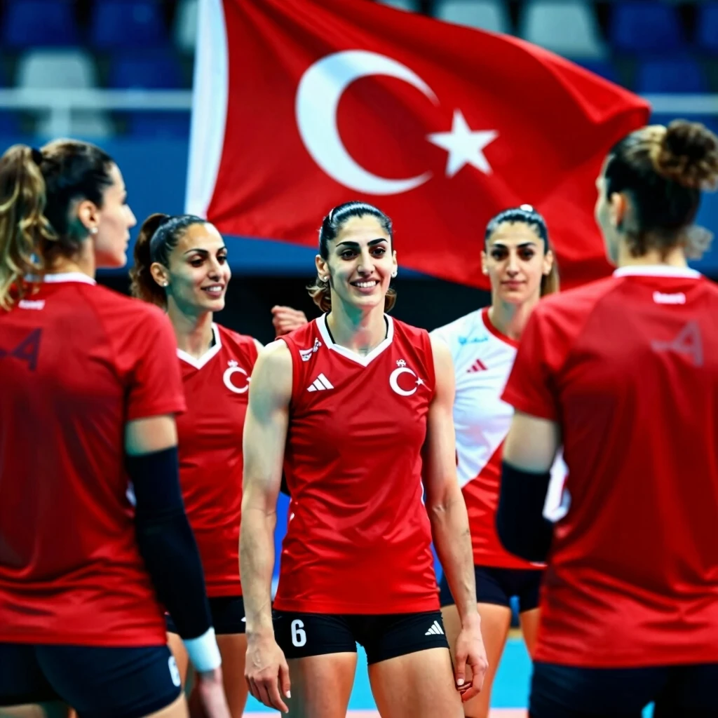 Türk kadın sporcuların bir arada gururlu pozu