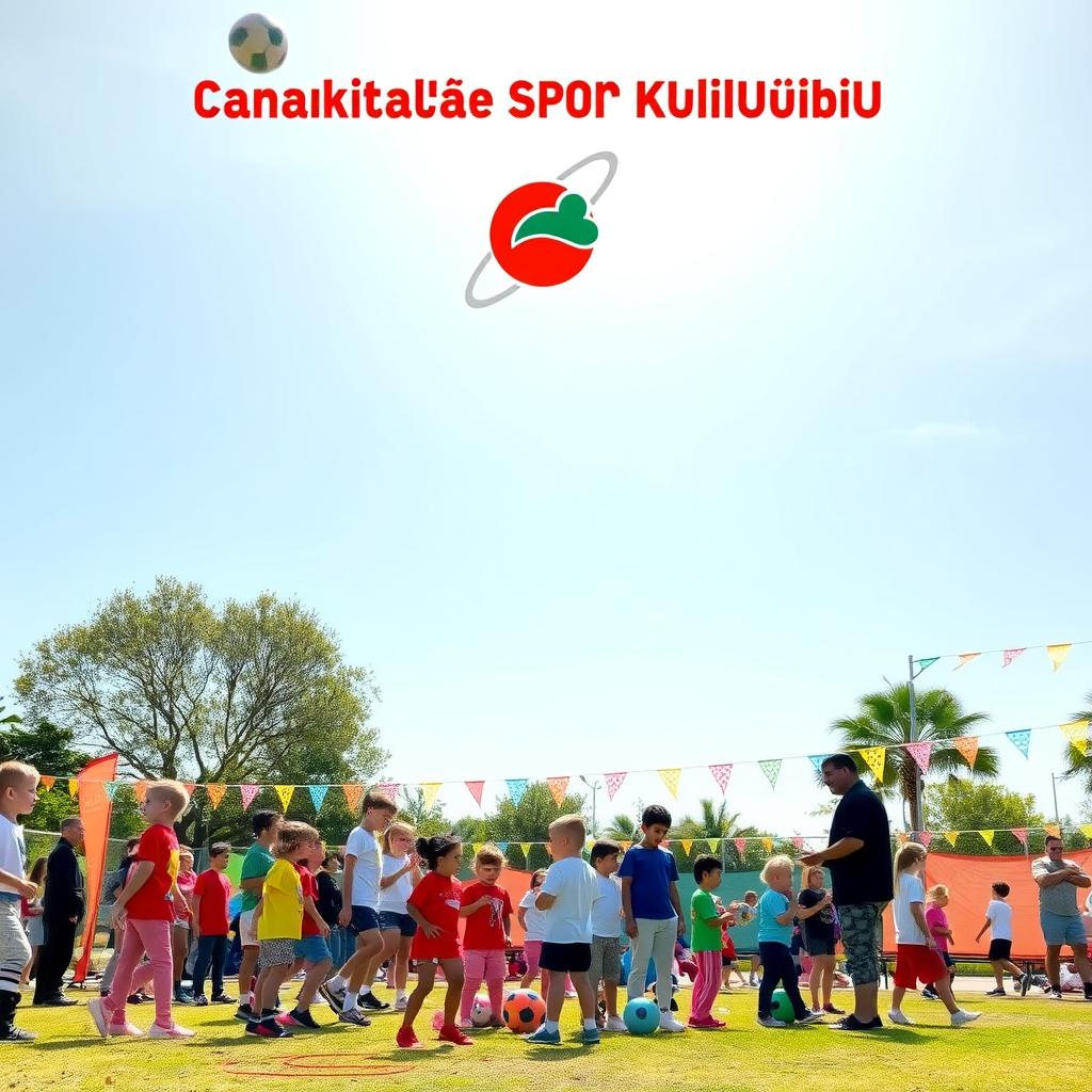 Çanakkale Spor Kulübü’nün düzenlediği bir topluluk etkinliğinde, parkta toplanmış genç sporcular ve aileler.