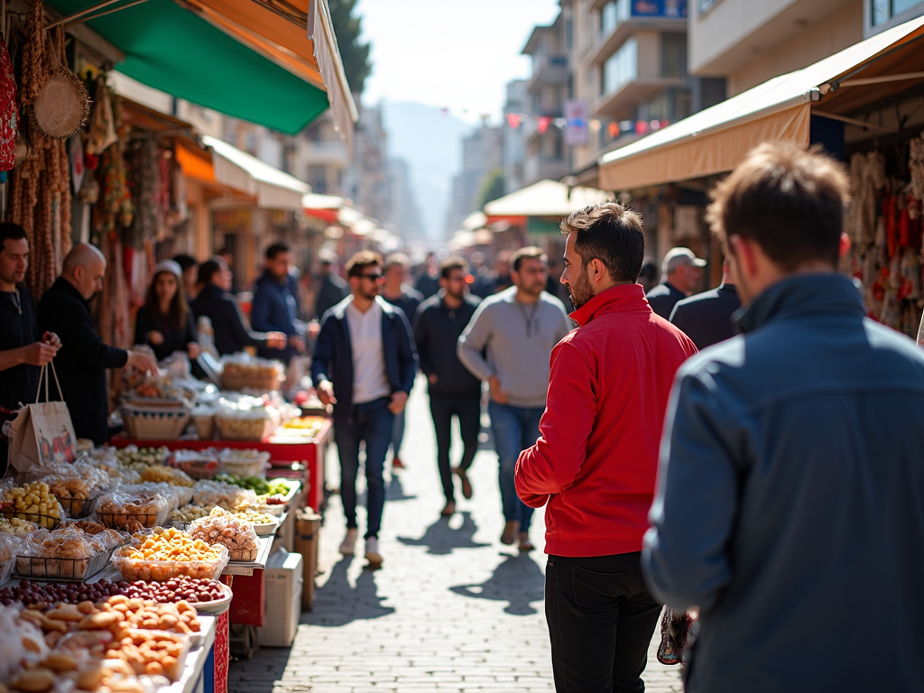 Çanakkale’de turistler ve sporcuların hediyelik eşya ve yerel lezzetler aldığı hareketli bir pazar, spor turizminin ekonomiye etkisini yansıtıyor.