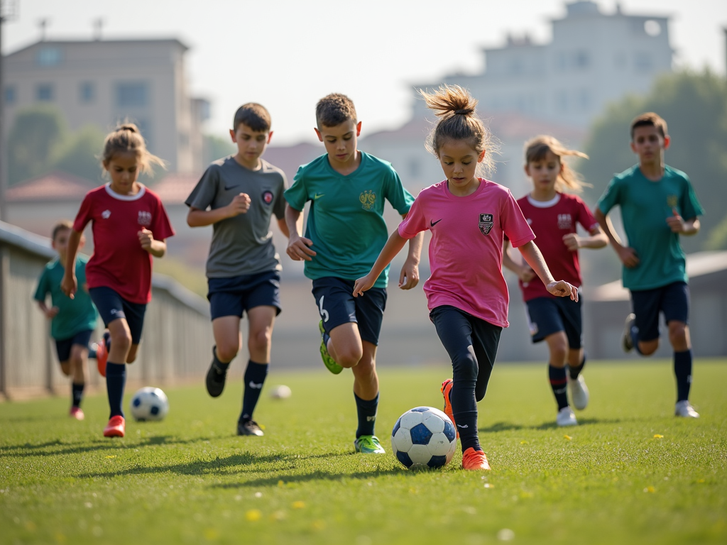 Çanakkale’de birlikte futbol oynayan çeşitli gençler