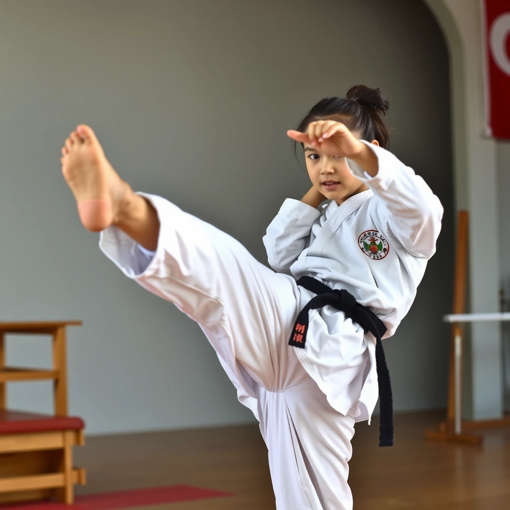 Karate yapan Çanakkale'li güzel sporcu kız