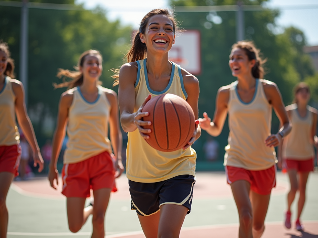 Basketbol oynayan kadınlar