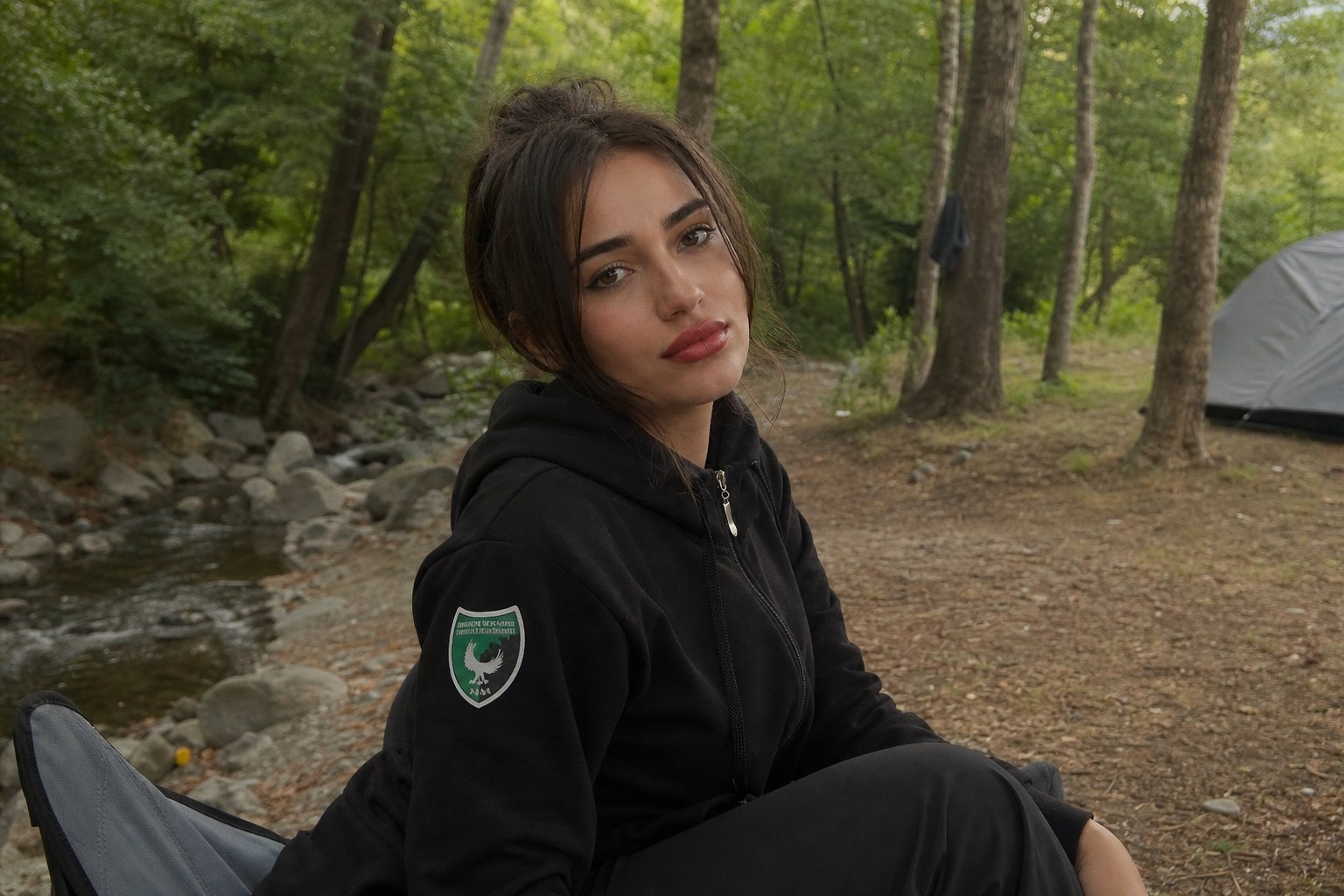 Kaz Dağları kamp yerinde çanakkale spor kızlar makyajlı kadın