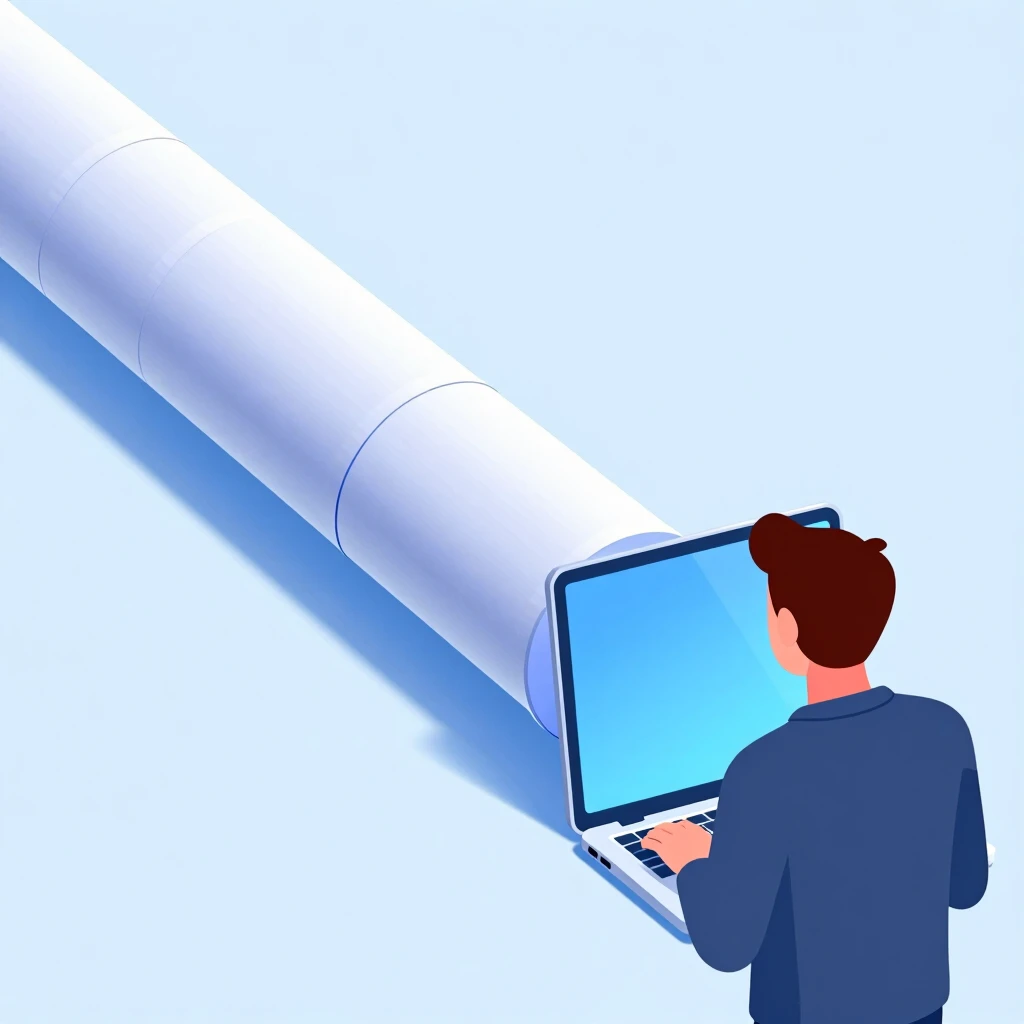 Güvenli VPN tüneli ile cihazın internete bağlanmasını gösteren illüstrasyon