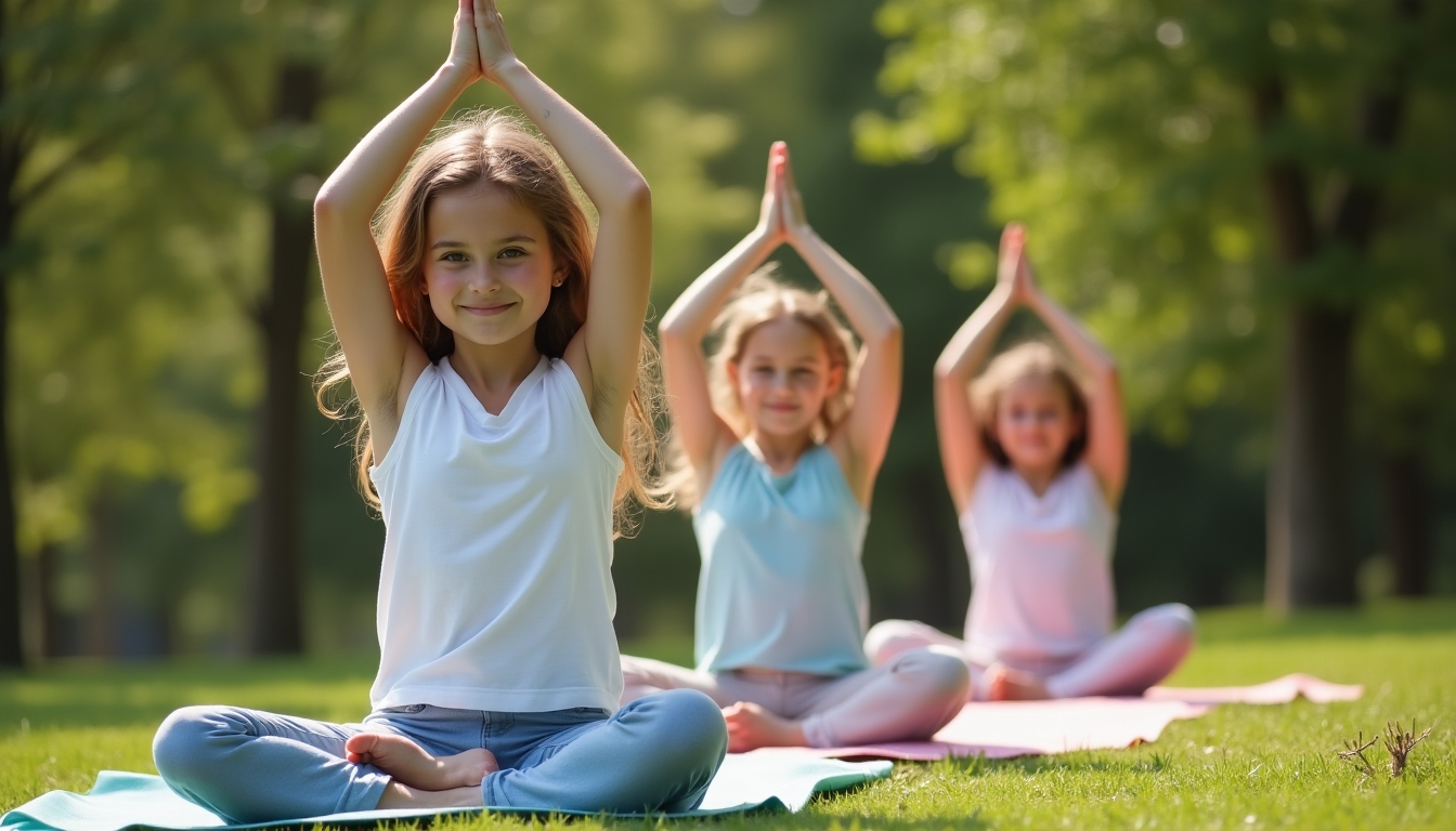 Çanakkale’de doğada yoga yapan kızlar