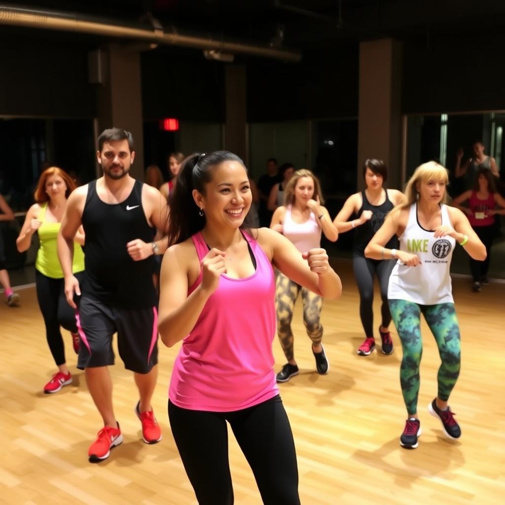 Çanakkale’de genç kızlar zumba dersinde eğlenirken.