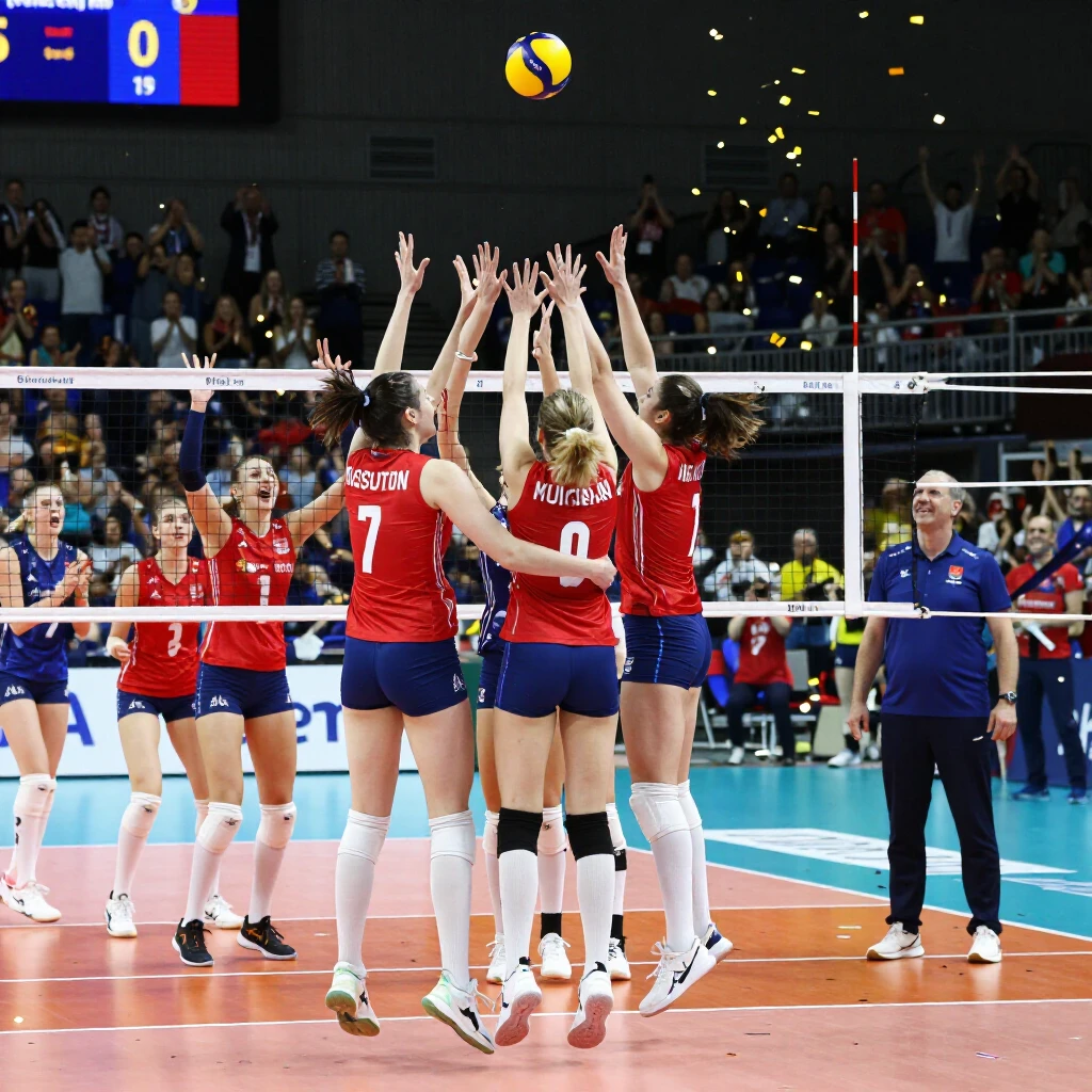 Çanakkale kadın voleybolcuların maç zaferi kutlaması