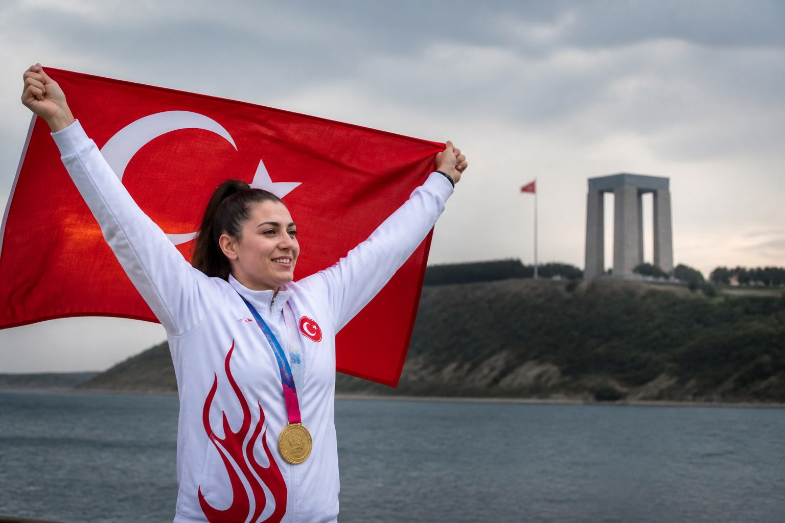 Çanakkale’deki sporcu Türkiye’de Kadın Sporcuların Yükselişi’ne ilham veren başarıyı kutluyor