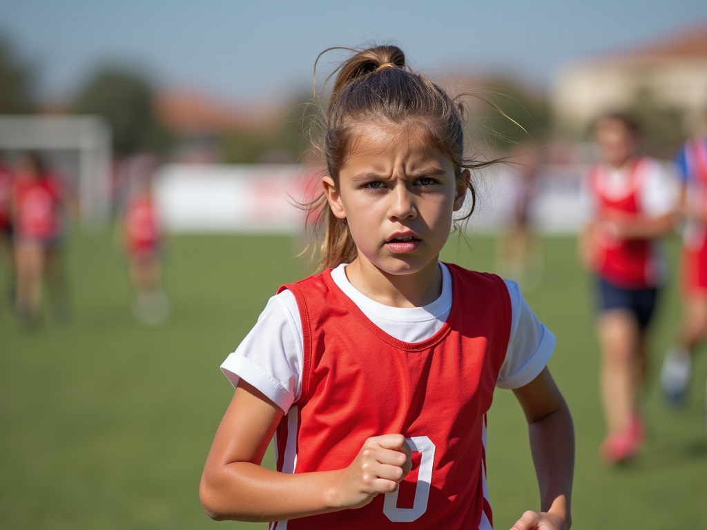 Çanakkale'de bir spor etkinliğine katılan genç bir kız