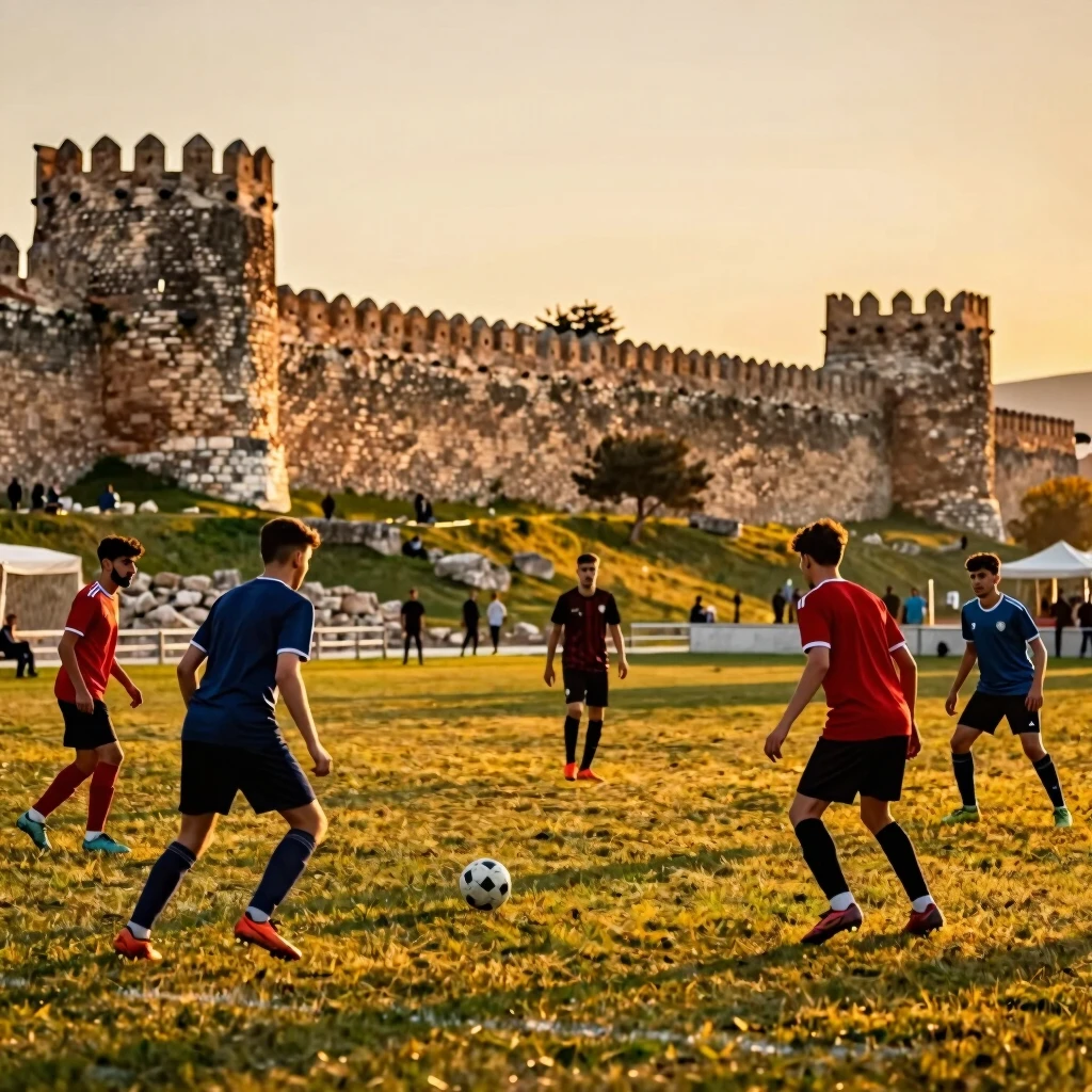 Çanakkale’de sporun tarihçesinden futbol sahneleri