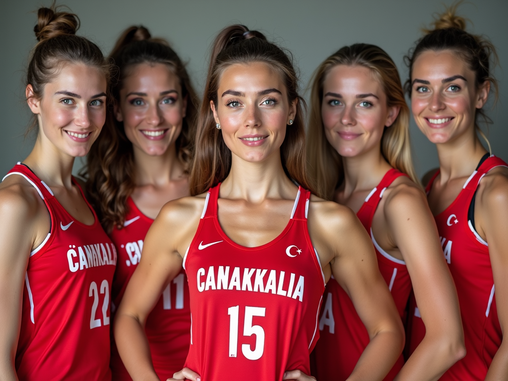 Çanakkale’den sporcu kızlar, makyajlı ve formda