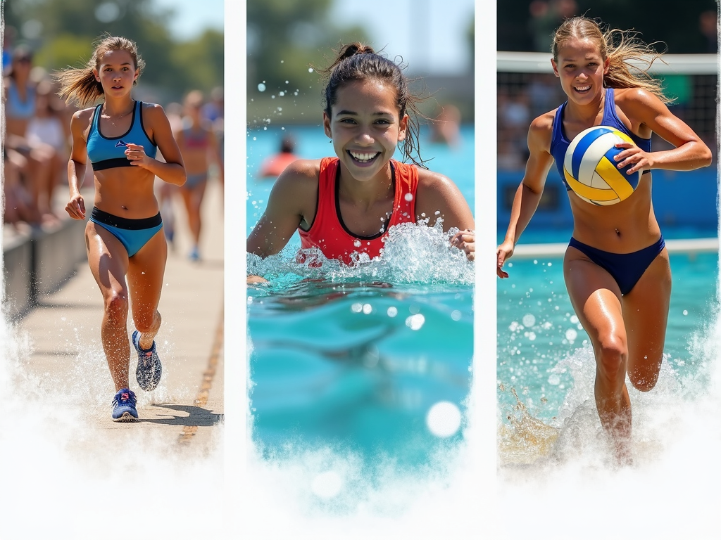 Spor yapan genç kızların güçlü anları