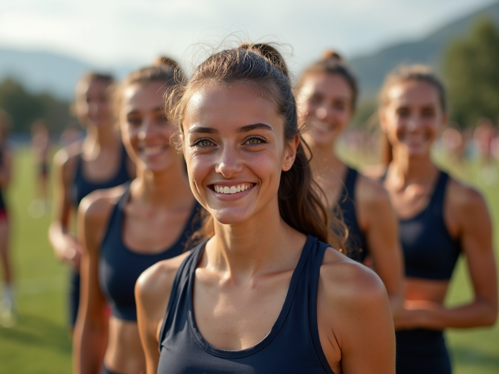 Takım sporu yapan sporcu kadınlar