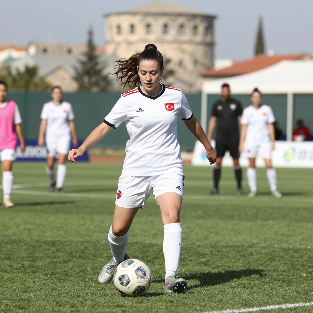 Çanakkale'de makyajlı kızların spor etkinliği