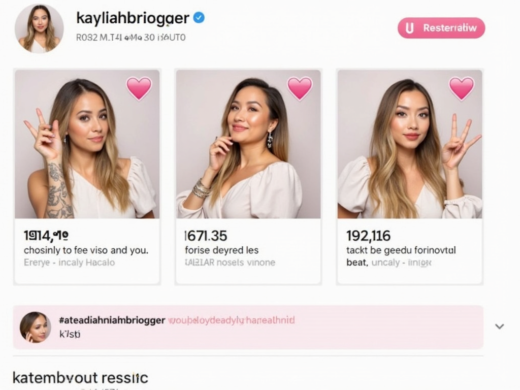 Makyaj eğitimleri ve influencer paylaşımları gösteren bir sosyal medya platformu ekran görüntüsü