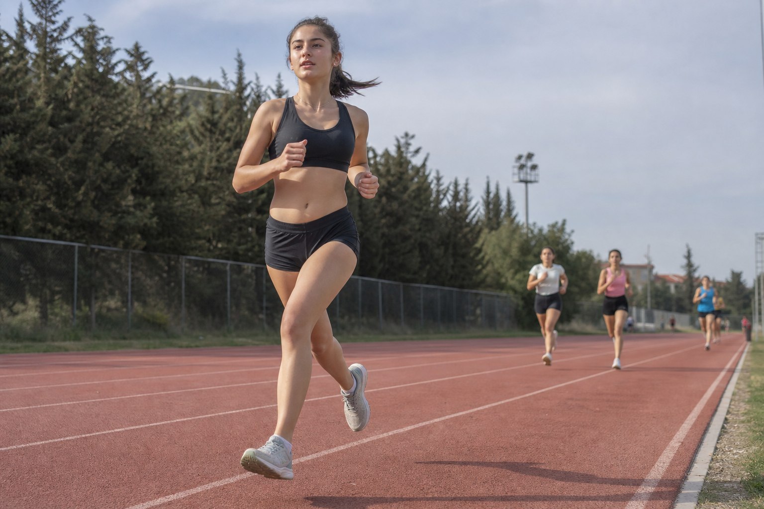 Genç kızlar spor fotoğrafları