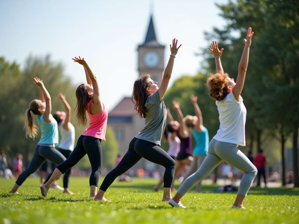 Çanakkale parkında yoga yapan genç kızlar