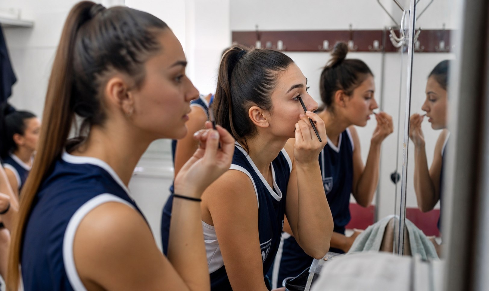 Çanakkale spor güzel kızlar spor makyaj ürünleri ile hazırlanırken VPN avantajlarını keşfetme