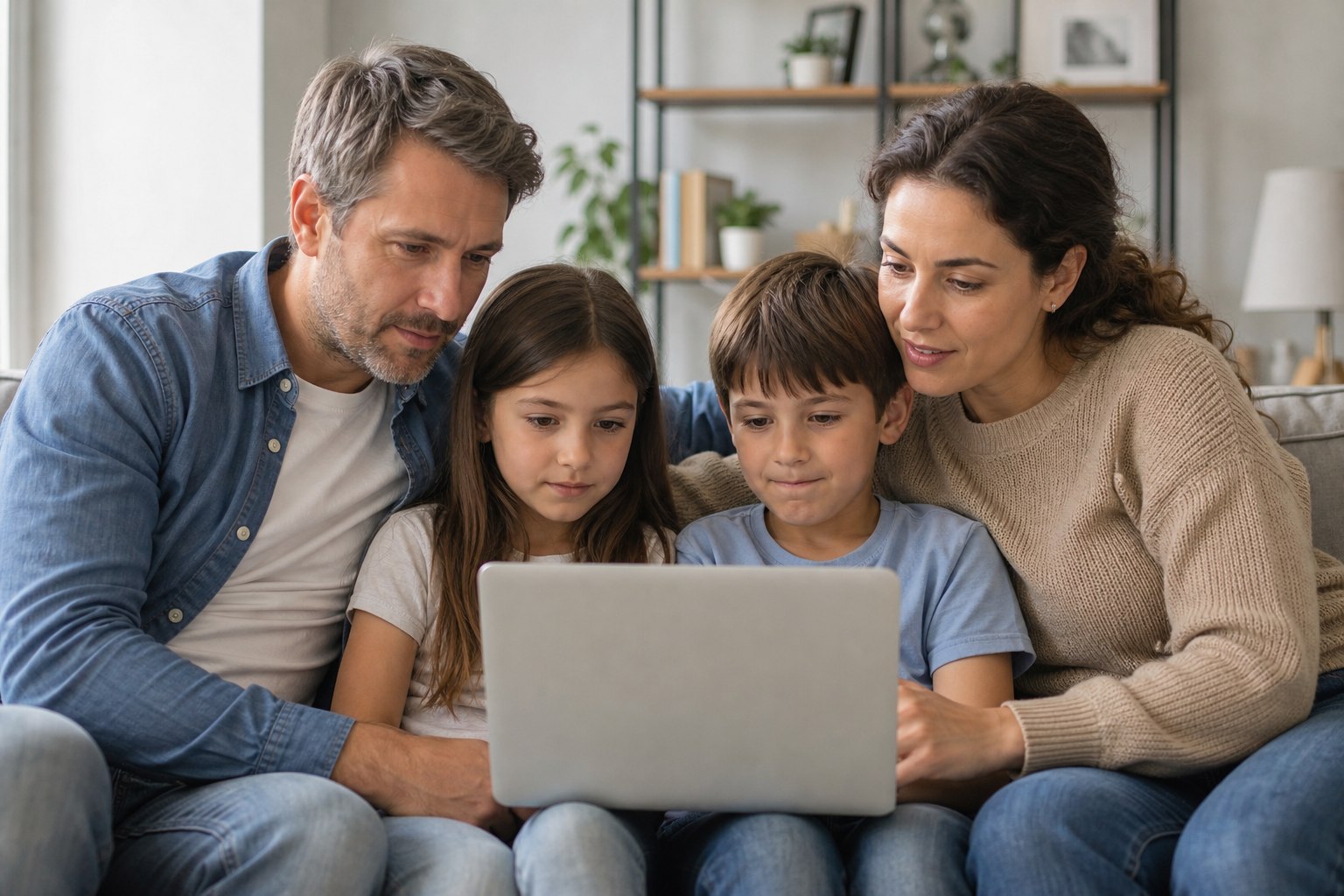 Online Bilgileri Güvenli Koruyan Aile Hayatının Görsel Özeti