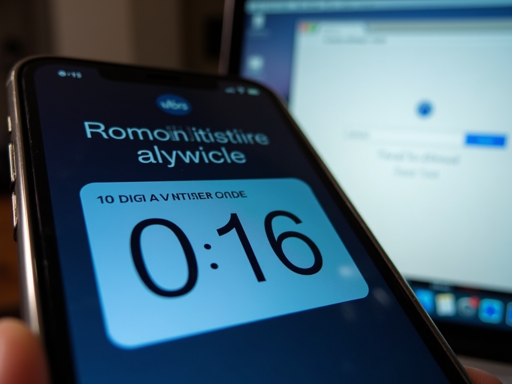 İki faktörlü kimlik doğrulama kodunu gösteren bir telefon