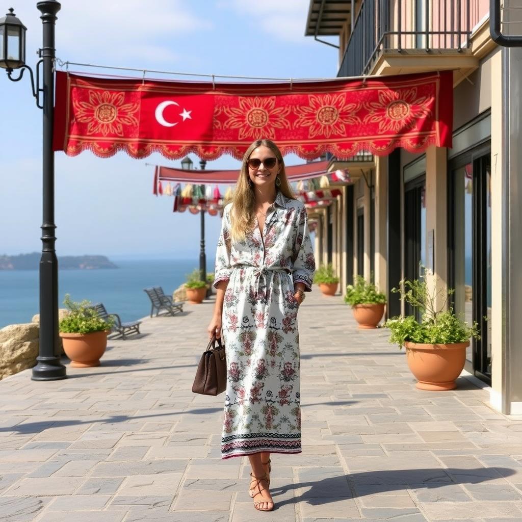 Çanakkale’de bir moda defilesinden bir kare.