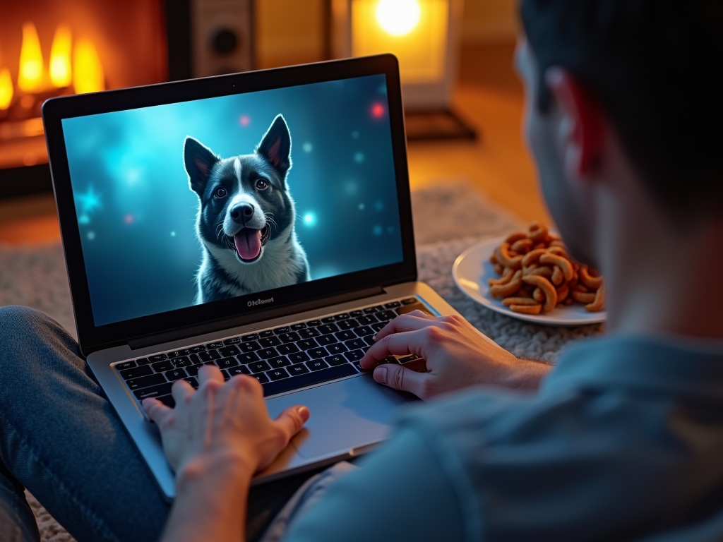 VPN ile coğrafi kısıtlamaları aşarak film izleyen bir kişi.